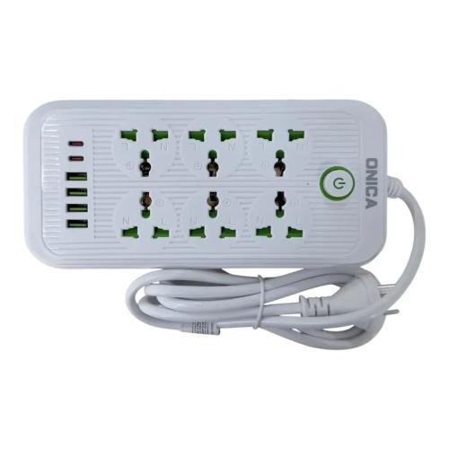 Alargue 2m C/6 Entradas + 4 Usb + 2 Tipo C