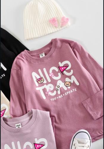 Camiseta Oso Algodón Peinado Nena - Miniatura 3