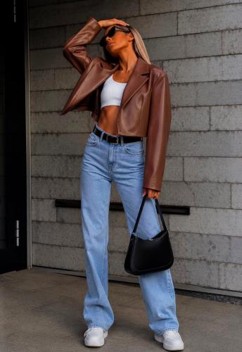 Blazer Crop Cuerina