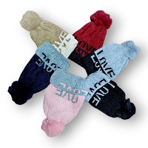 Pack de Gorro Juvenil Dama con Piel de Chenille, Invierno - Miniatura 4