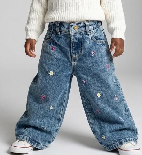 Wide Leg Beba Bordado