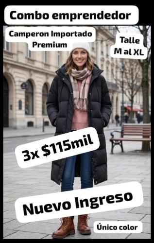 Combo Camperon Largo de Mujer Premium