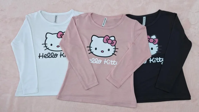 Camiseta Modal Viscosa Hello Kitty