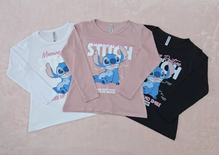 Camiseta Modal Viscosa Stitch