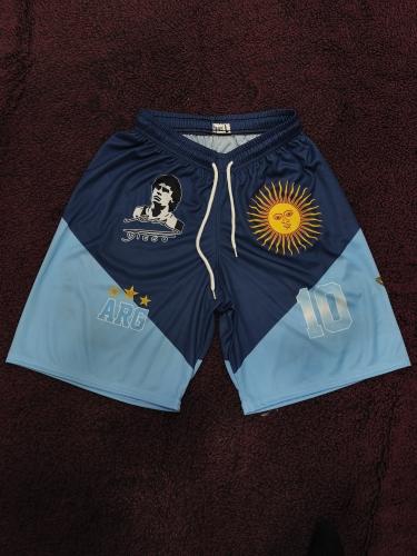 Short Deportivo de Maradona  y Messi