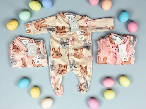 Entero Plush Bifaz Nena Estampado Big Bay T.(rn/0-3/3-6/6-9/9-12 Meses) Art.9180