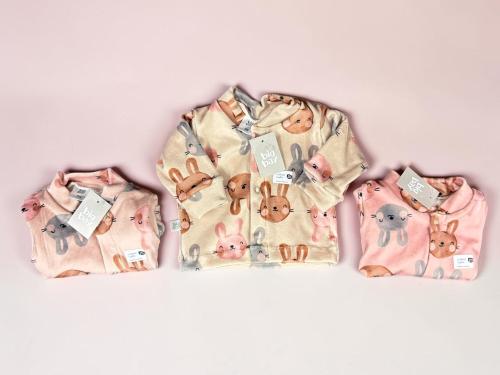 Campera Plush Bifaz Estampada Nena Big Bay T.(rn/0-3/3-6 Meses) Art.9101