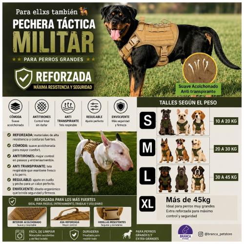 Pecheras Tacticas Militares Perros