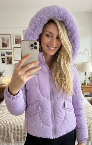 Campera Mujer con Peluche Piel
