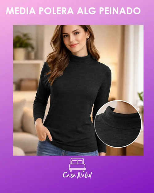 Polera Dama Algodon Peinado