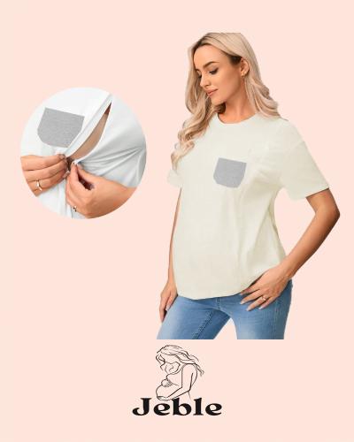 Remera Maternal Amamantar Oversize con Cierre
