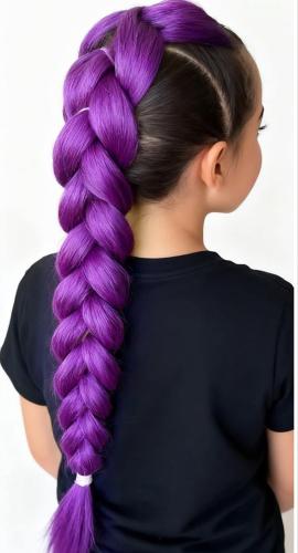 Huntrix Trenza Violeta- Fucsia-azul - Miniatura 2