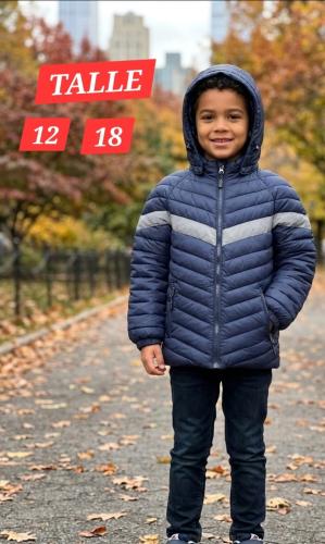 Campera Importado con Piel y Relleno de Pluma