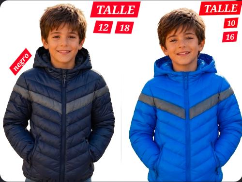 Campera Importado con Piel y Relleno de Pluma - Miniatura 3