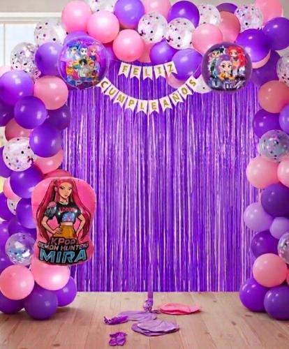 Arco de Globos de las Guerreras Kpop - Miniatura 2