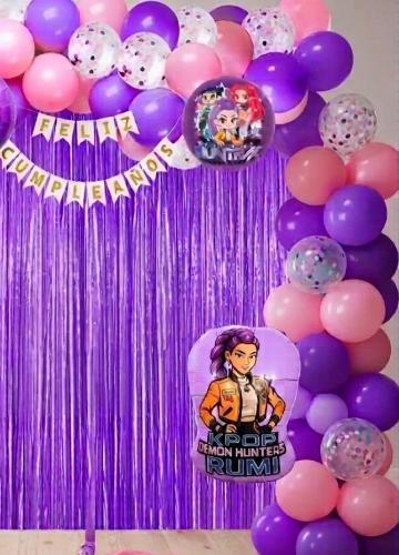 Arco de Globos de las Guerreras Kpop Adamer2a Cotillon