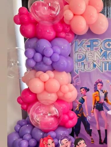 Arco de Globos de las Guerreras Kpop Adamer2a Cotillon - Miniatura 3