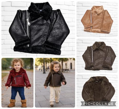 Campera de Gamulan con Piel de Bebas