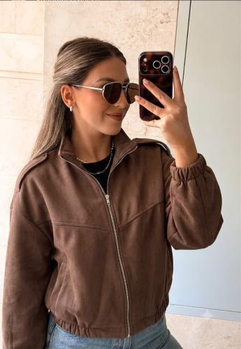 Campera Bomber Gamuzado