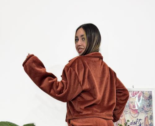 Campera Chaqueta Corderoy con Corderito - Miniatura 2