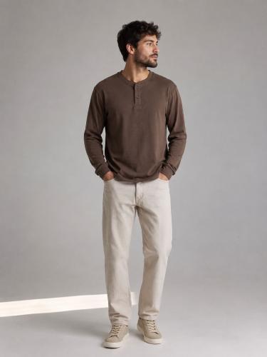Remeras con Botón Manga Largas Algodón - Miniatura 3