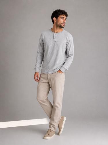 Remeras con Botón Manga Largas Algodón - Miniatura 5