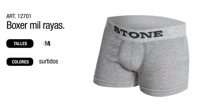 Boxer Stone Son Costura Talle M