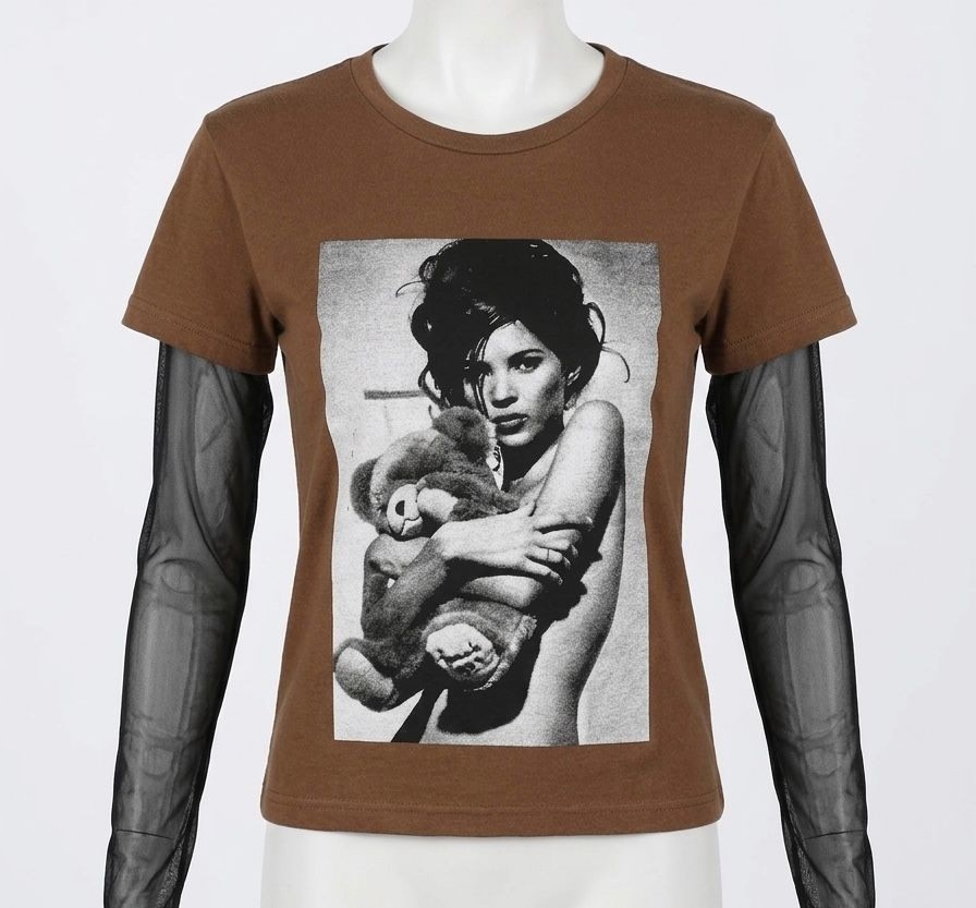 Remera Corte Clásico con Manga Superpuesta de Tul Bear - Imagen 3