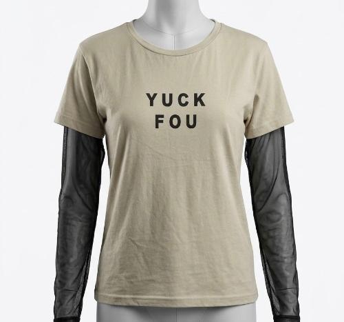 Remera Corte Clásico con Manga Superpuesta de Tul Fy - Miniatura 2