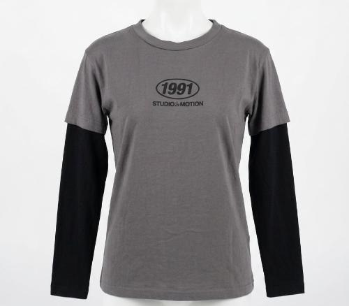 Remera Corte Clásico con Manga Superpuesta de Algodón 1991 - Miniatura 2