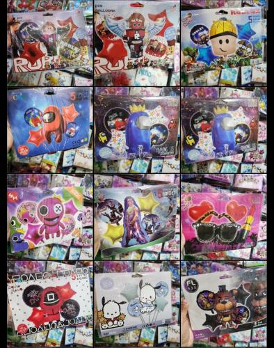 Globos X 5 Pcs Mini,.mikey, Tralalero y Muchos mas