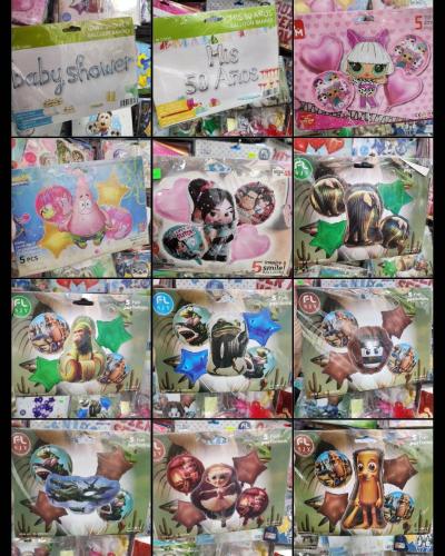 Globos X 5 Pcs Mini,.mikey, Tralalero y Muchos mas - Miniatura 2