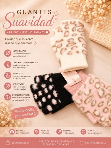 Guantes Animal Print Invierno - Miniatura 2