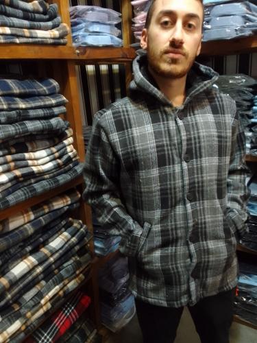 Campera Paño C/piel - Miniatura 3