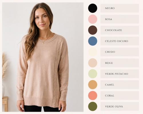 Sweater de Bremer con Trenza