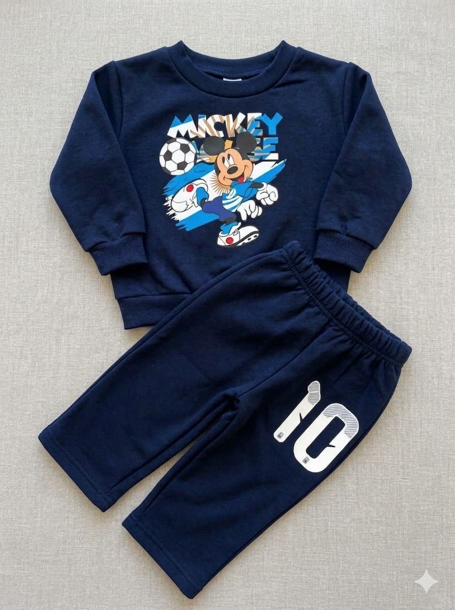 Conjunto de Bebe Algodon Frizado - Imagen 1