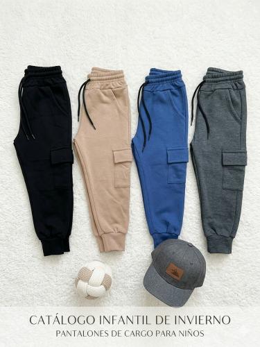 Pantalon Cargos de Niño Frizados - Miniatura 2