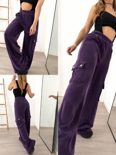 Pantalón Cargo con Broche Falso - Miniatura 3