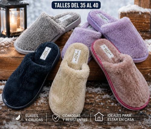 Pantuflas Pelo Dama