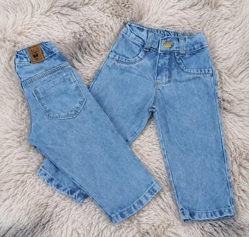 Jeans Bebé Varón Clásico Celeste Arenado