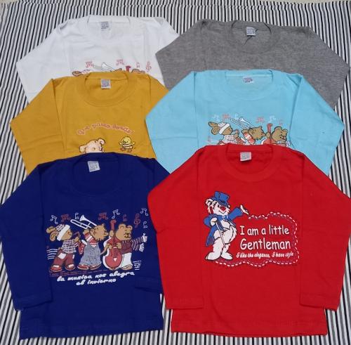 Remeras de Bebé Manga Larga Económica