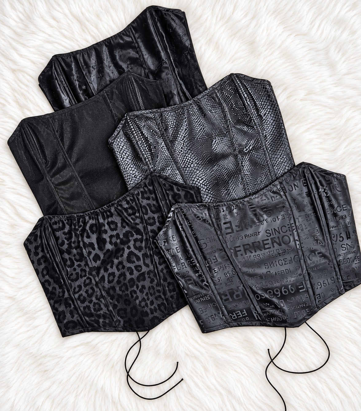 Corset Straples  de Ecocuero Estampado - Imagen 3