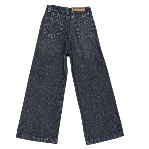 4177 Jean Nena Teen Wide Negro con Bigotes - Miniatura 3