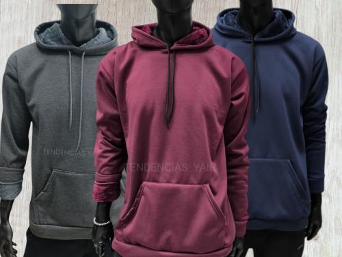 Buzo Jersey con Piel