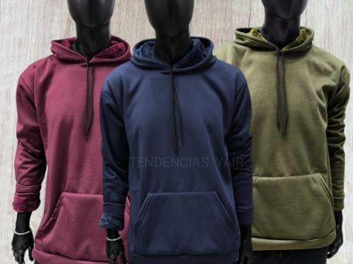 Buzo Jersey con Piel