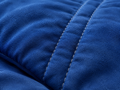 Edredón Suede Gamuza Cacharel King Size Paris Corderito Invierno Extra Suave Azul - Miniatura 4