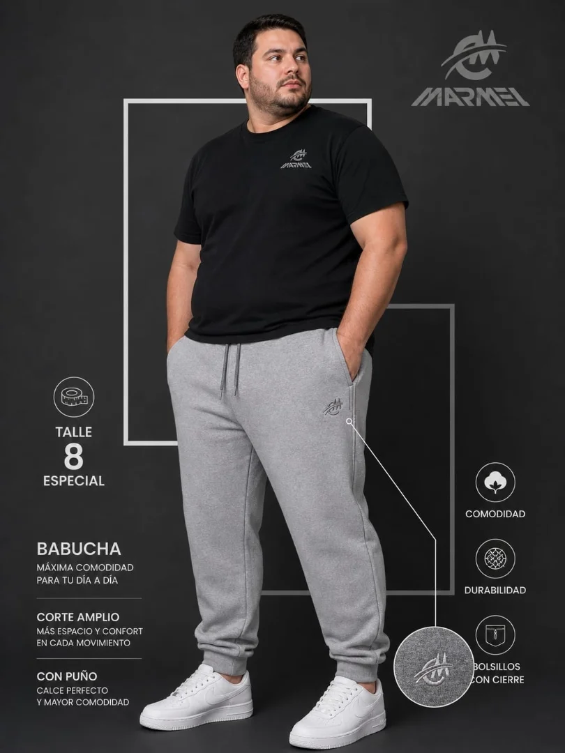 Babuchas de Friza Peinado Talles Especiales - Imagen 2