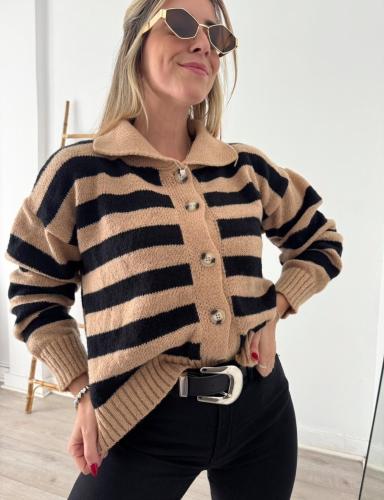 Cardigan Rayado