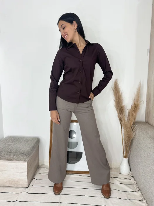 Camisas Poplin Elastizado