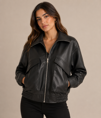 Campera Bomber Black